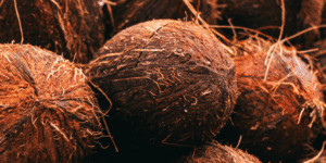 Brown coconuts